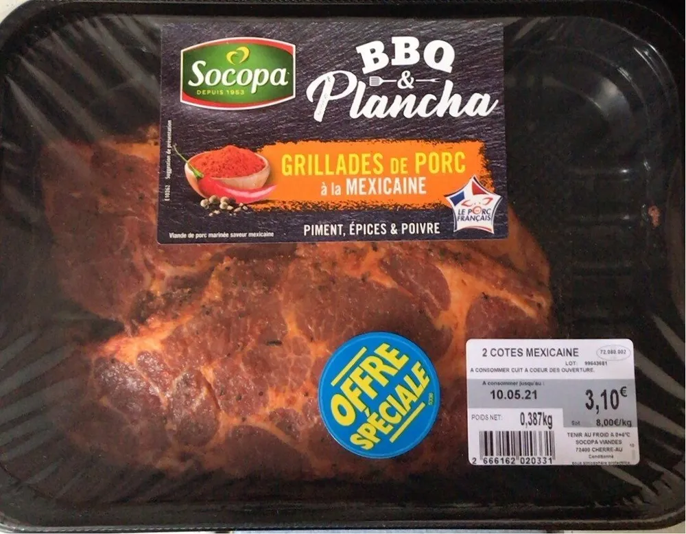 Grillade de porc à la mexicaine