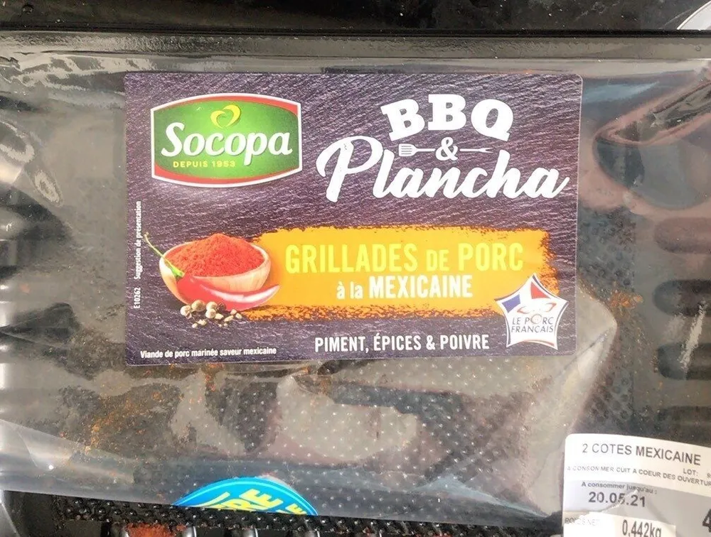 Grillades de porc a la mexicaine