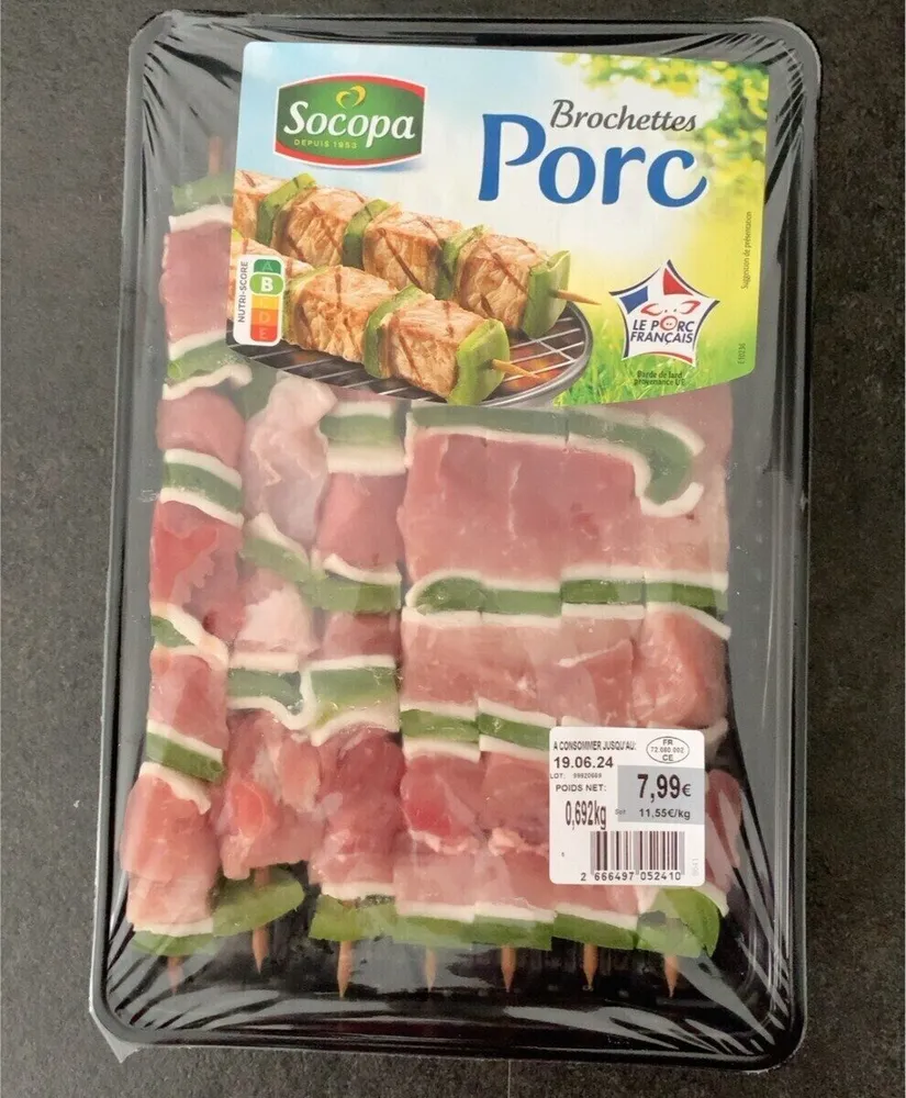 Brochettes Porc