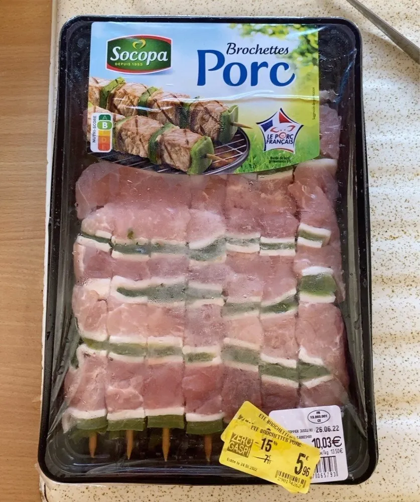 Brochettes Porc