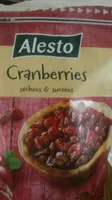 Cranberries séchées et sucrées