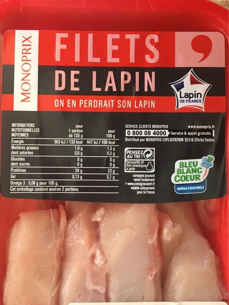 Filets de lapin
