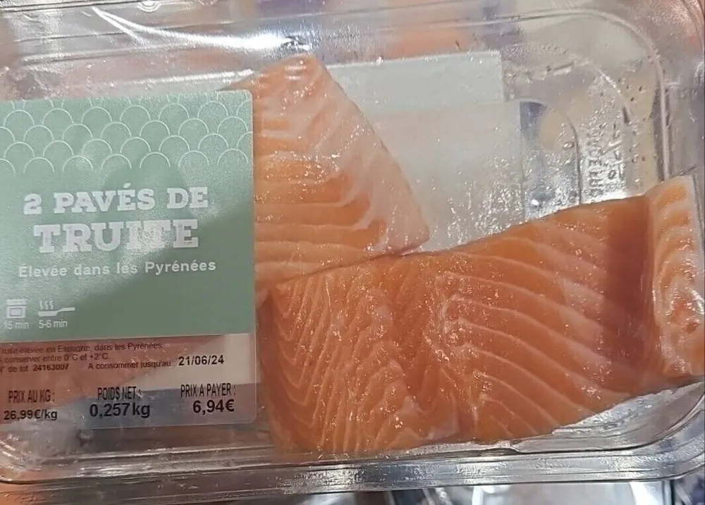 Pavé de truite