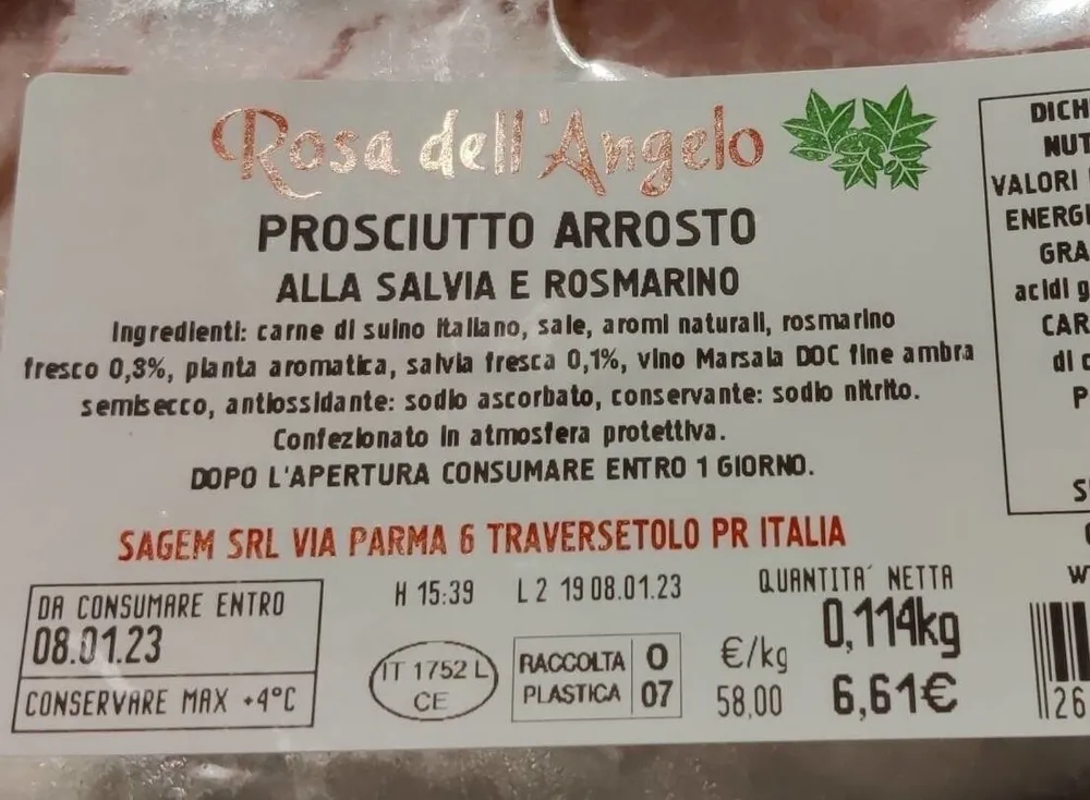 Prosciutto arrosto