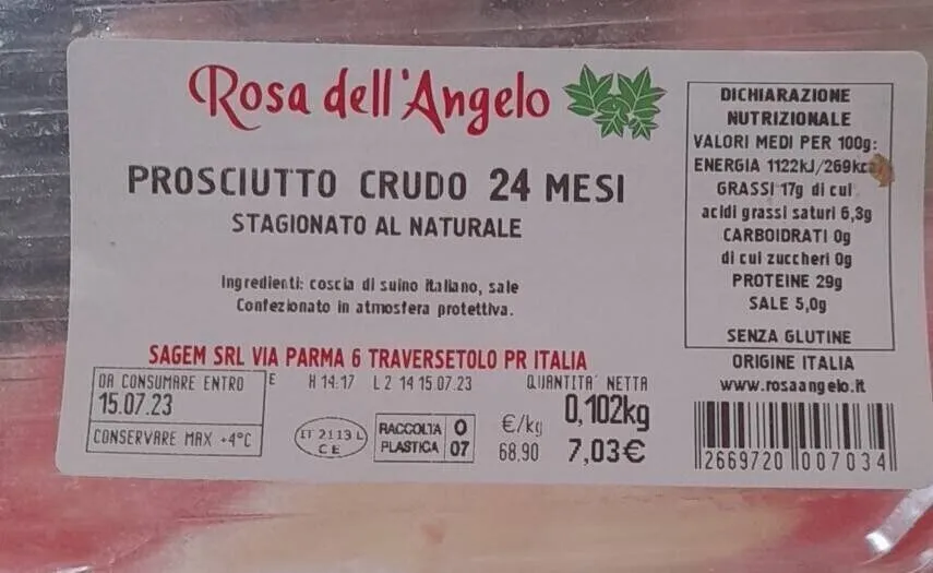 Prosciutto crudo 24 mesi