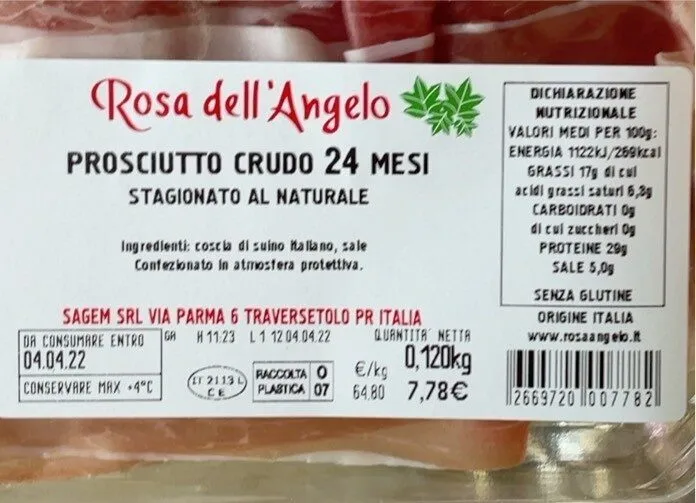 Prosciutto crudo