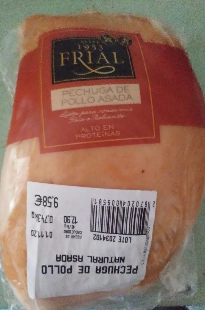 Pechuga de pollo asada