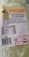 Cervelas de cheval et de porc féculé