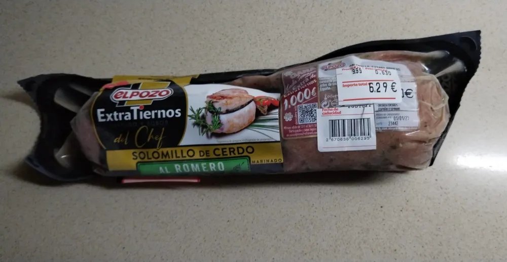 Solomillo de cerdo al romero