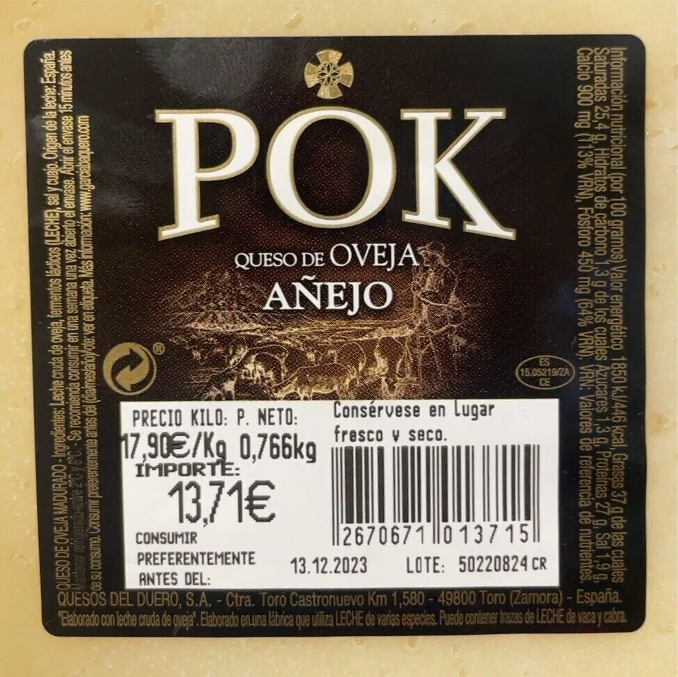 Queso de oveja añejo