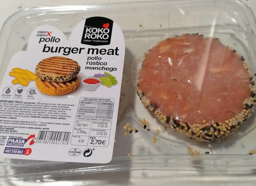 Burger Meat (pollo rústico manchego)