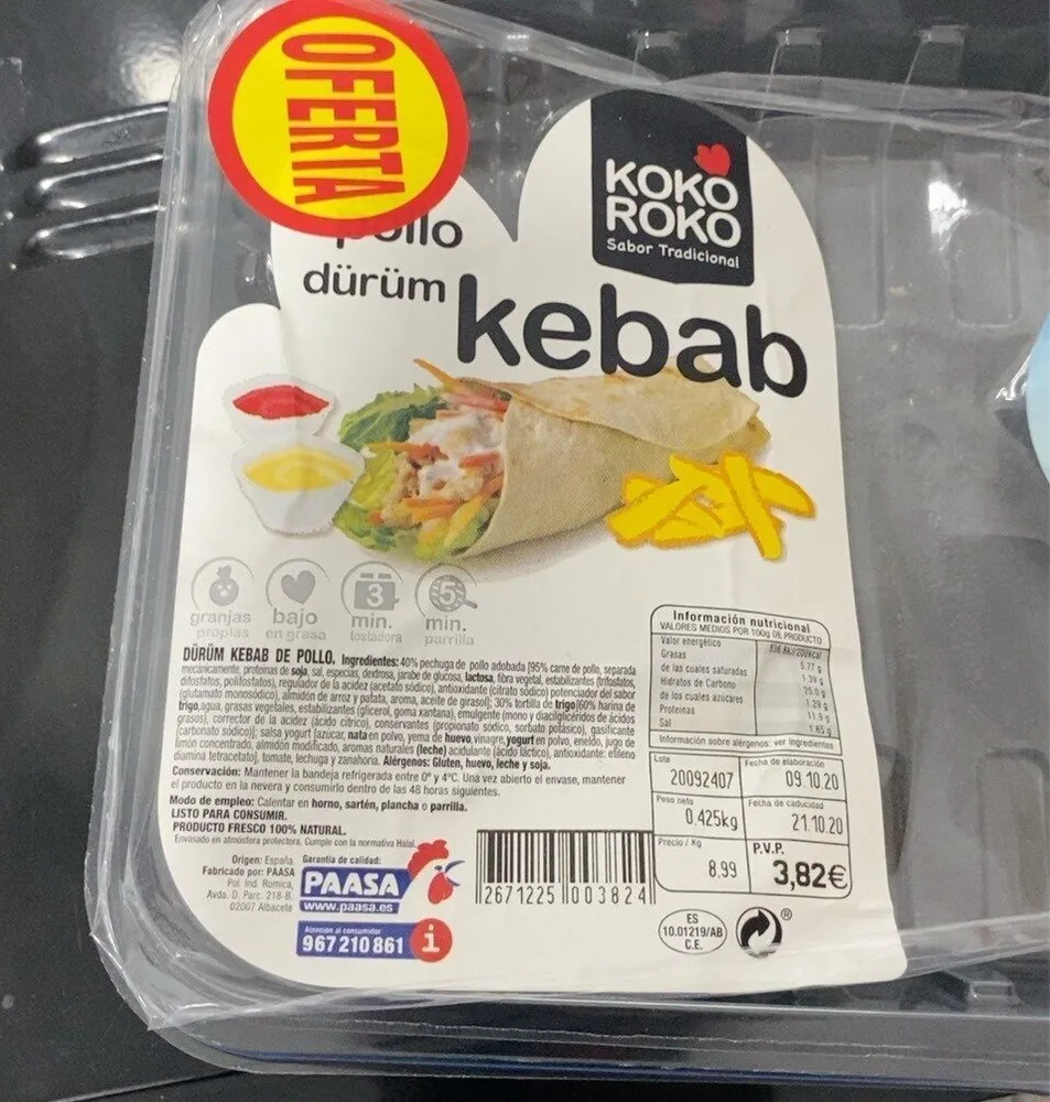 Kebab (Dürüm Pollo)