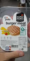 Burger meat pollo