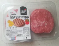 Pollo burger meat ave