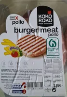 Burger meat pollo