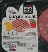 Pollo burguer meat