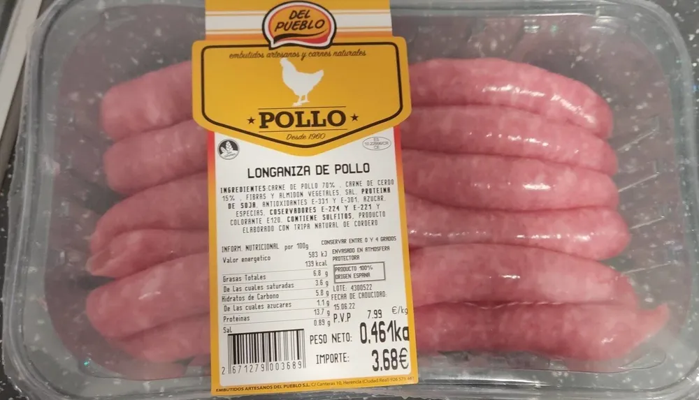 Longaniza de pollo