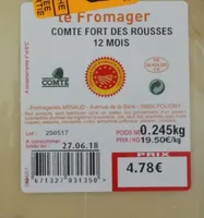 Comté Fort des Rousses 18 mois