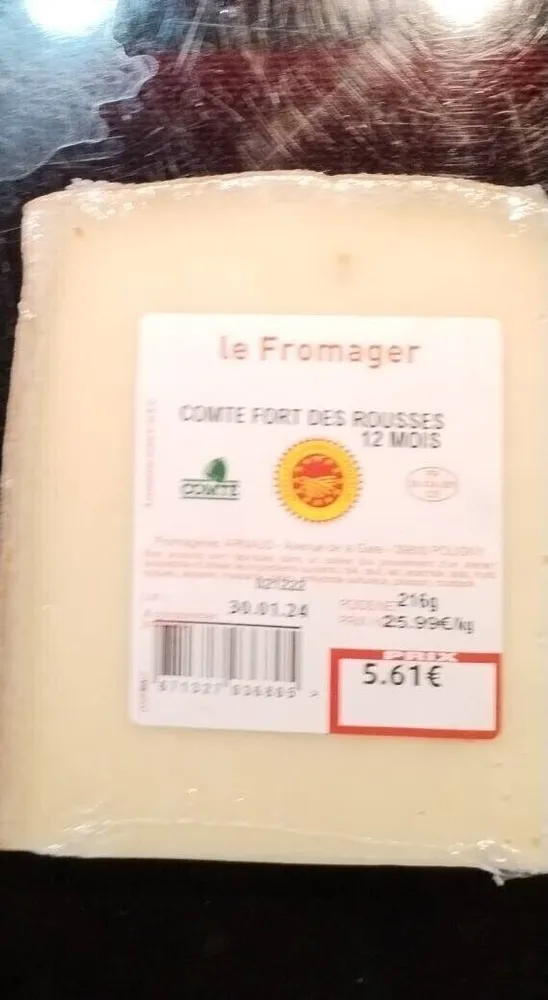 Comté fort des Rousses 12 mois