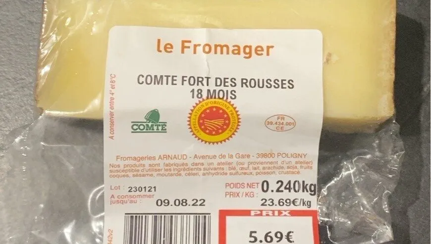 Comté Fort des Rousses 18 mois