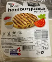 Hamburguesas pollo y verdura