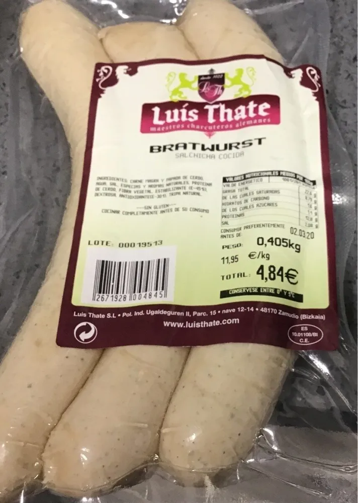 Salchicha cocida