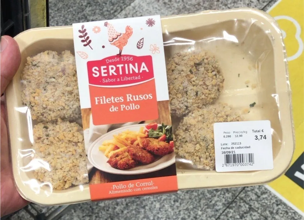 Filetes rusos de pollo