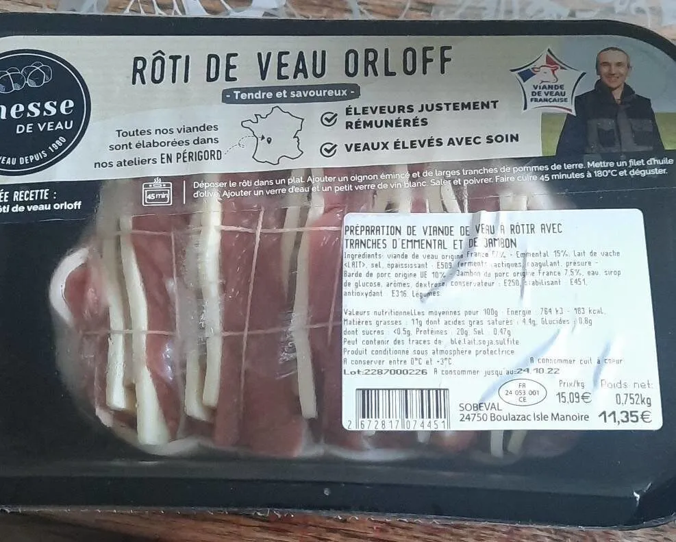 Rôti de veau orloff