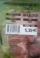 Paletillas de conejo