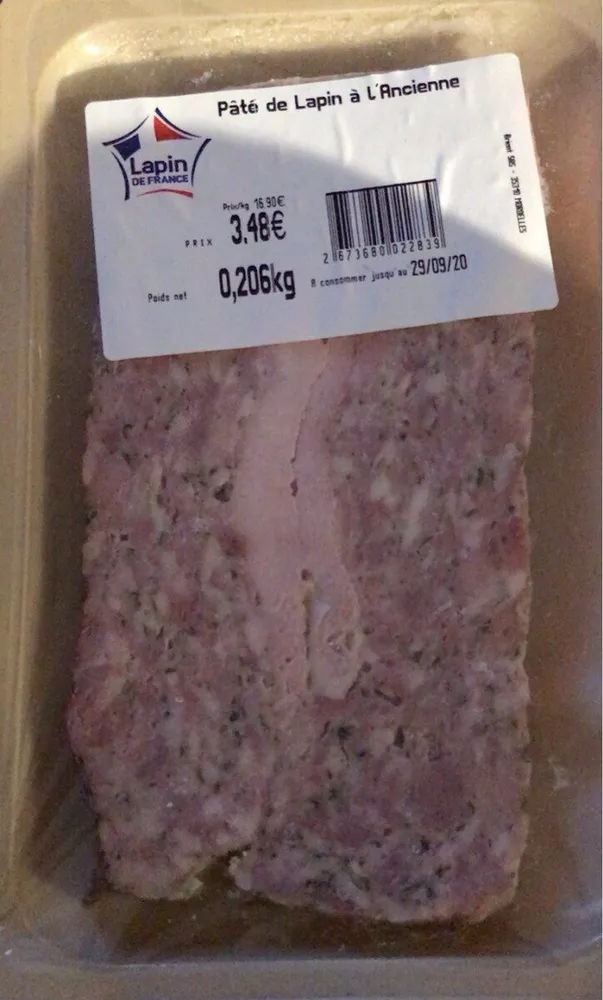 Pâté de lapin à l’ancienne