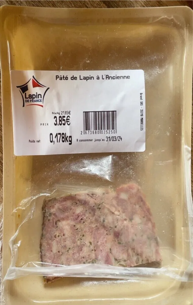 paté de lapin