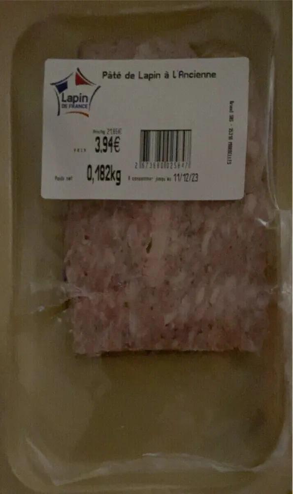 pâté de lapin à l’ancienne