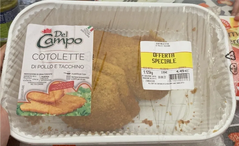 cotolette di pollo e tacchino