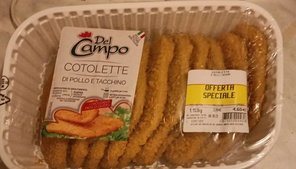 Cotolette di pollo e tacchino