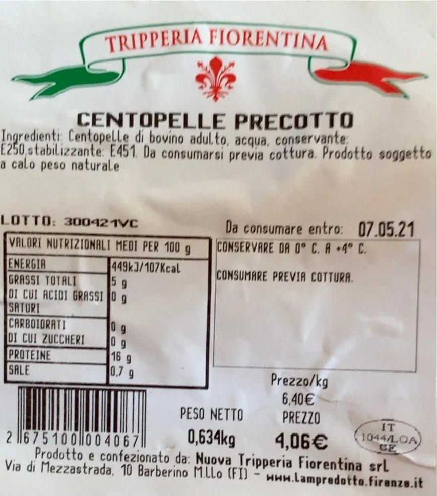 Centopelle precotto