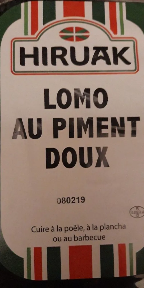 Lomo au Piment Doux