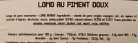 Lomo au piment doux