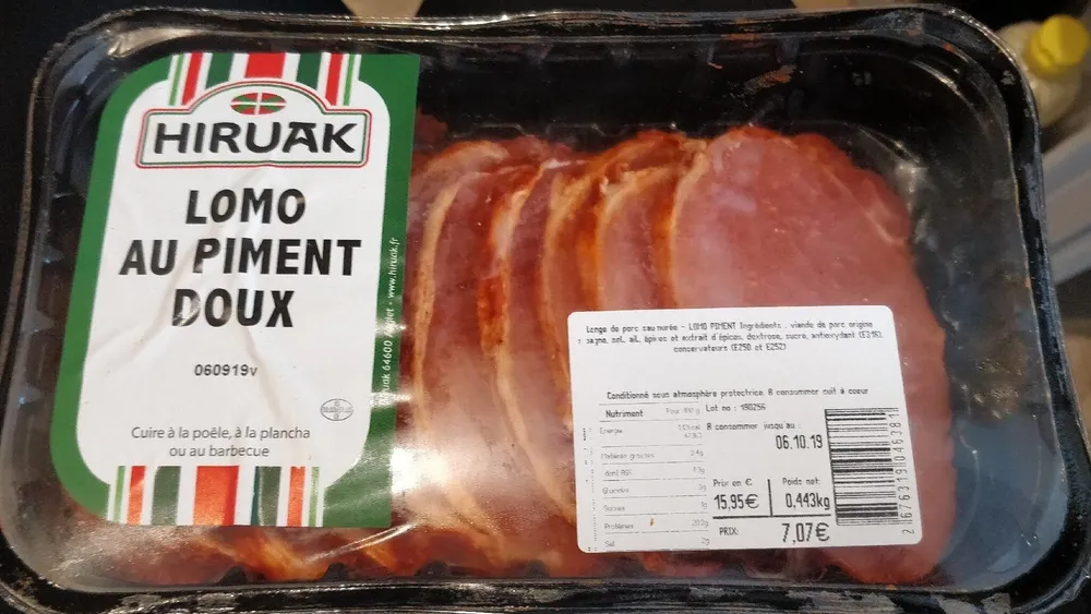 Hiruak lomo au piment doux