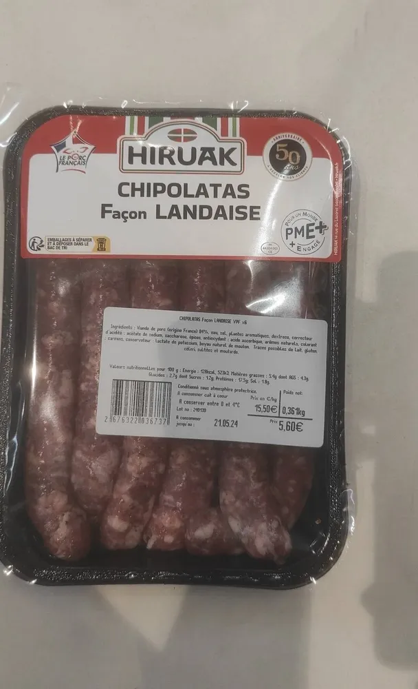 Chipolatas façon landaise