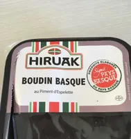 Boudin basque au piment d'Espelette