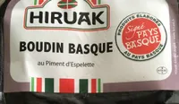 Boudin basque au piment d'espelette