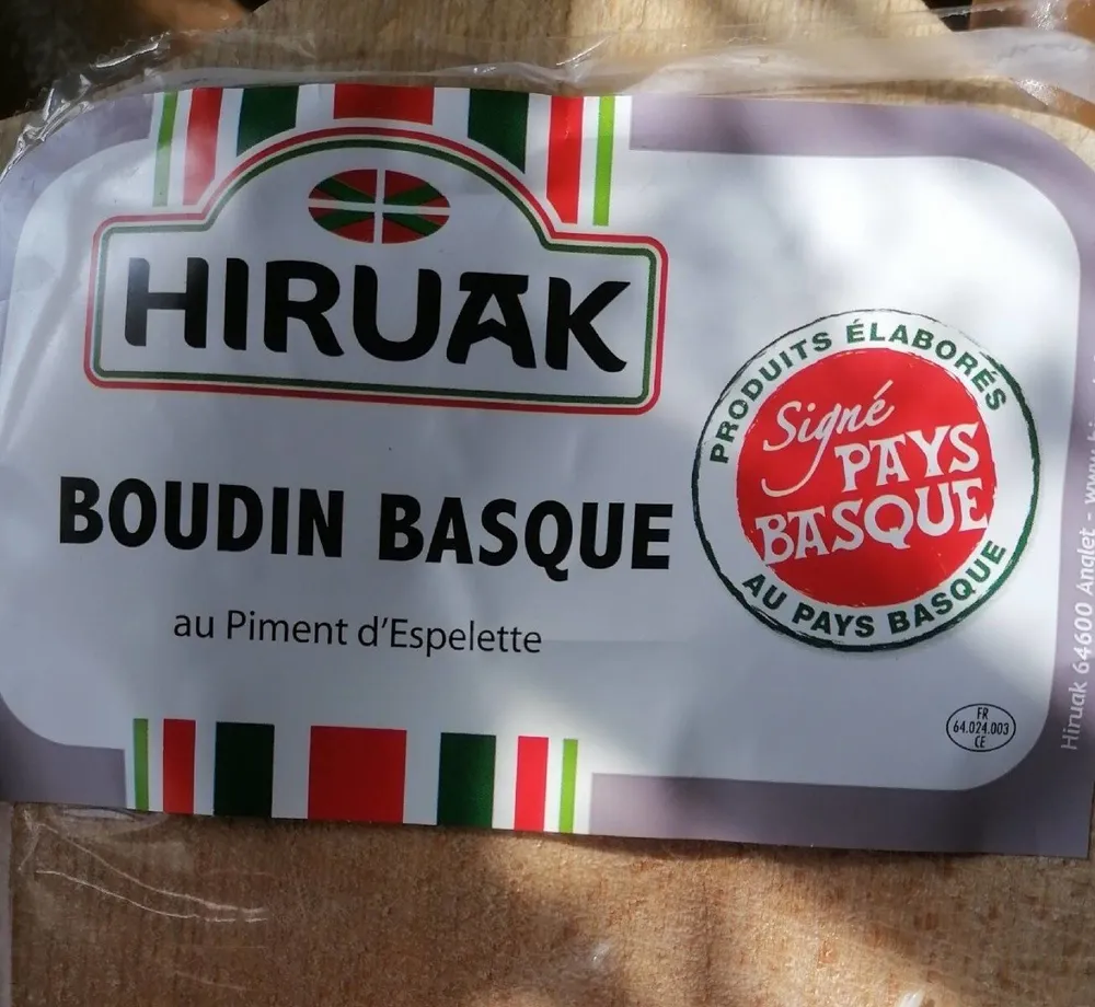 Boudin Basque au piment d'espelette