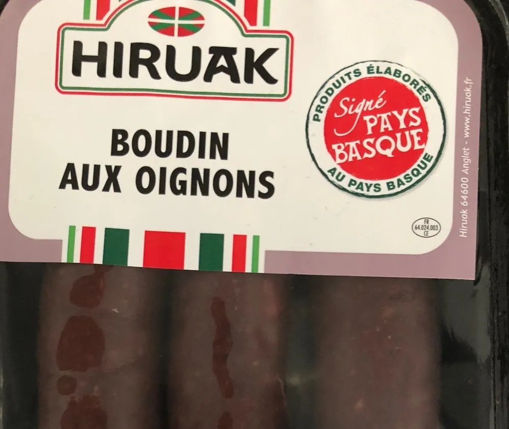 Boudin aux oignons