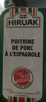 Poitrine de porc à l'espagnole