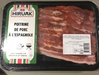 Poitrine de porc a l'espagnole