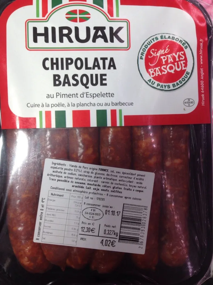 Chipolata basque au piment d'espelette