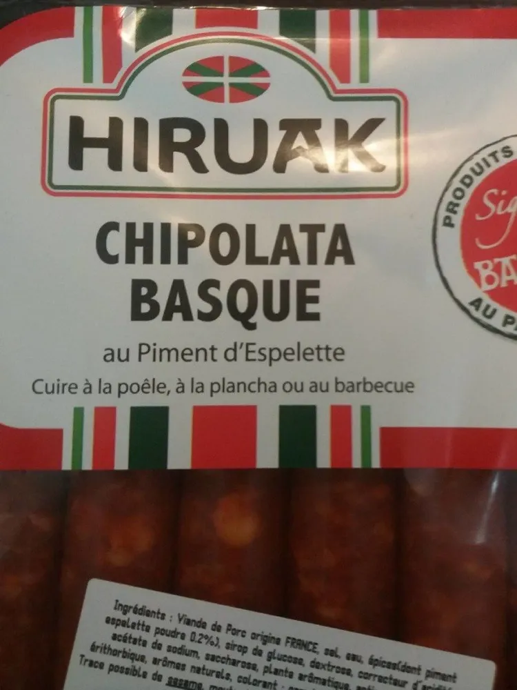 Chipolata basque au piment d'Espelette