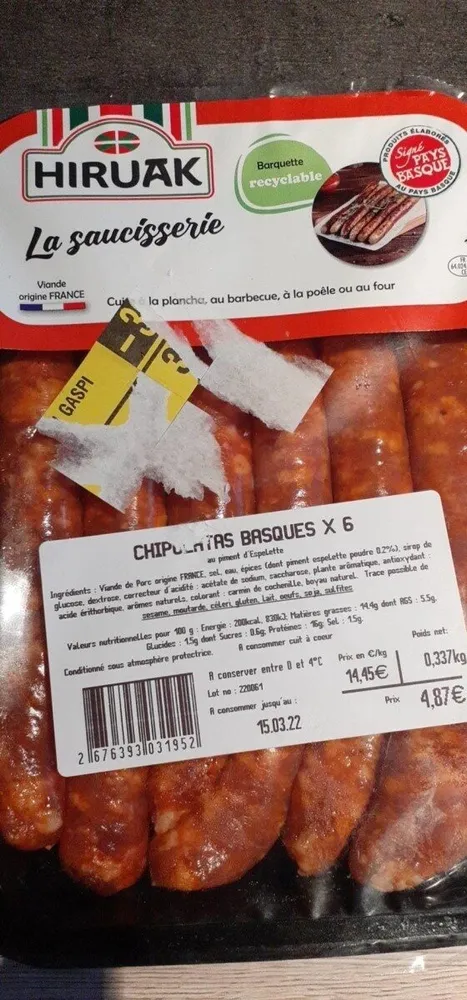 Chipolatas basques