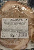 Poitrine de porc farcie cuite