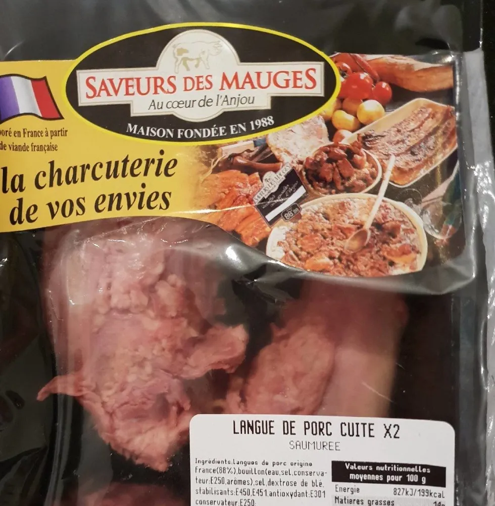 Langue de porc cuite